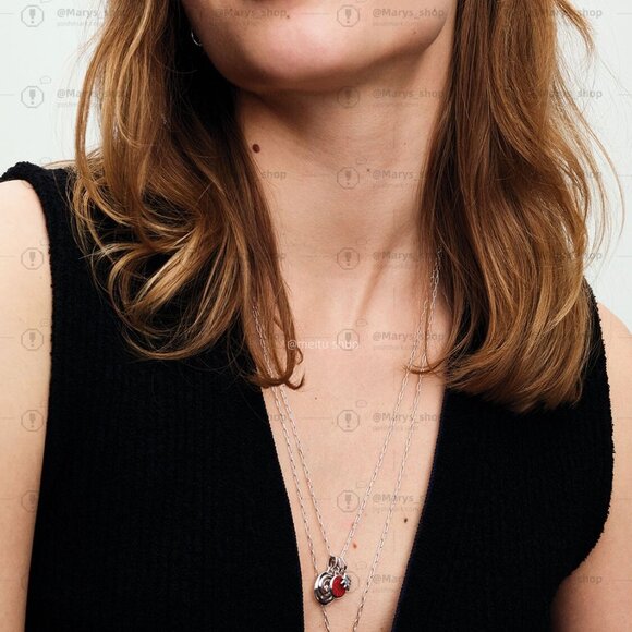 Pandora Red Murano Glass Engravable Mini Medallion Charm - Picture 7 of 7